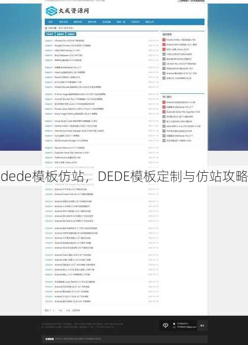 dede模板仿站
