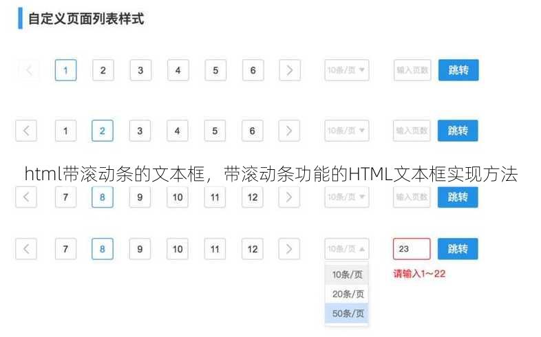 html带滚动条的文本框