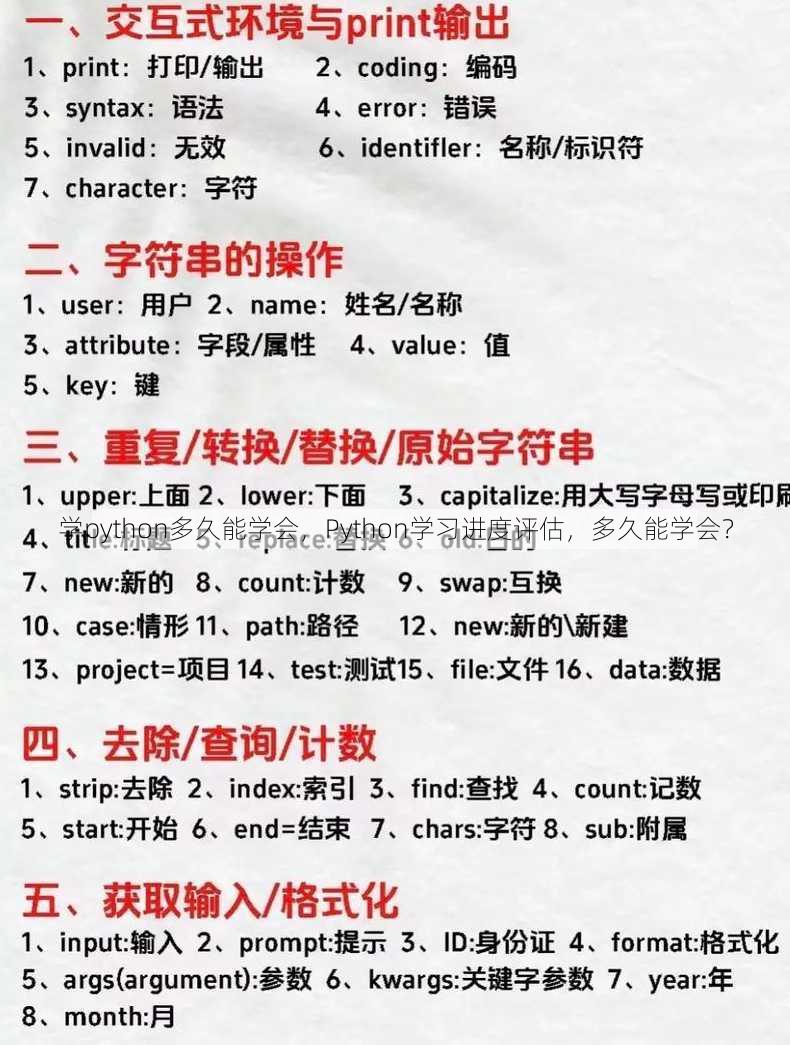 学python多久能学会