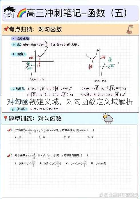 对勾函数定义域