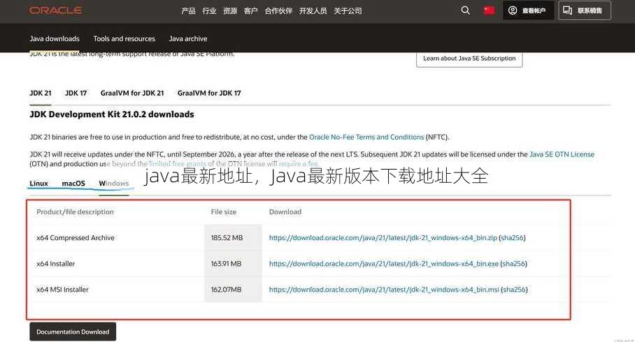 java最新地址