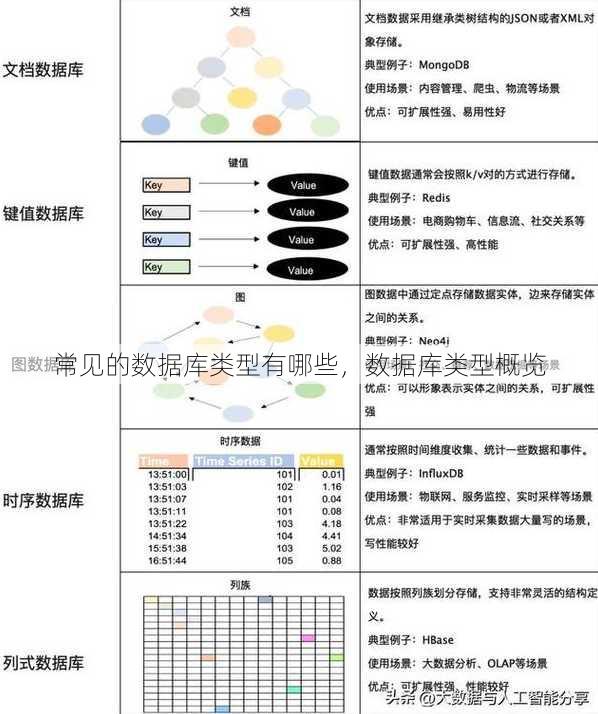 常见的数据库类型有哪些