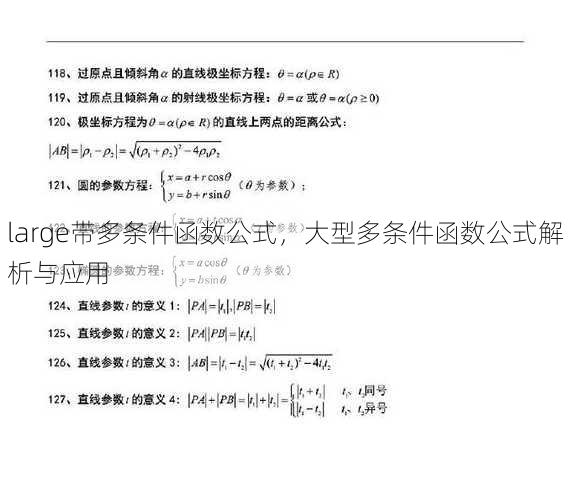 large带多条件函数公式