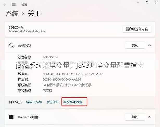 java系统环境变量