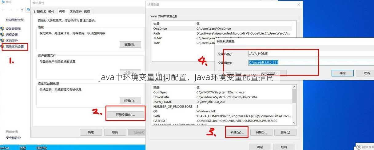 java中环境变量如何配置