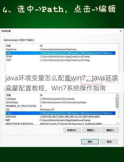 java环境变量怎么配置win7