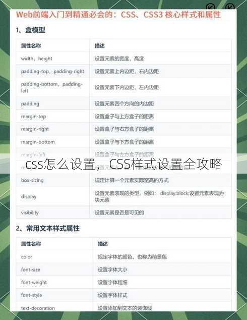 css怎么设置