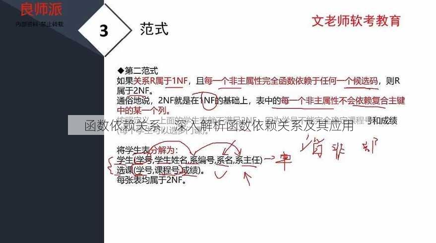 函数依赖关系