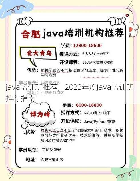 java培训班推荐