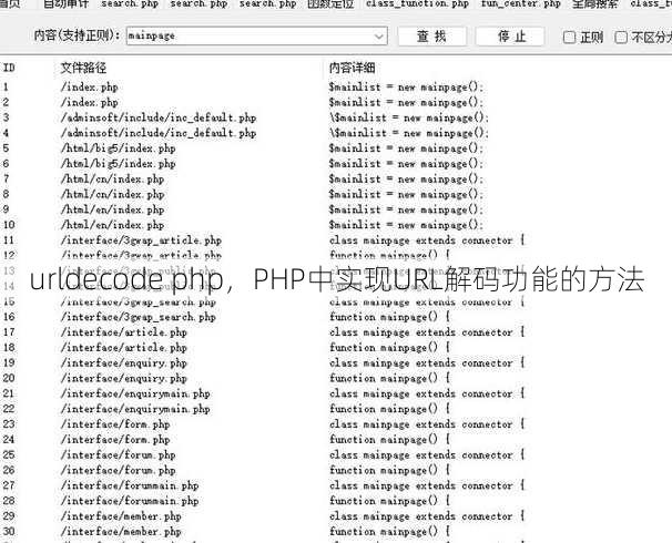 urldecode php