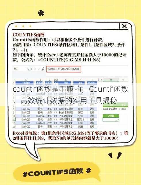 countif函数是干嘛的