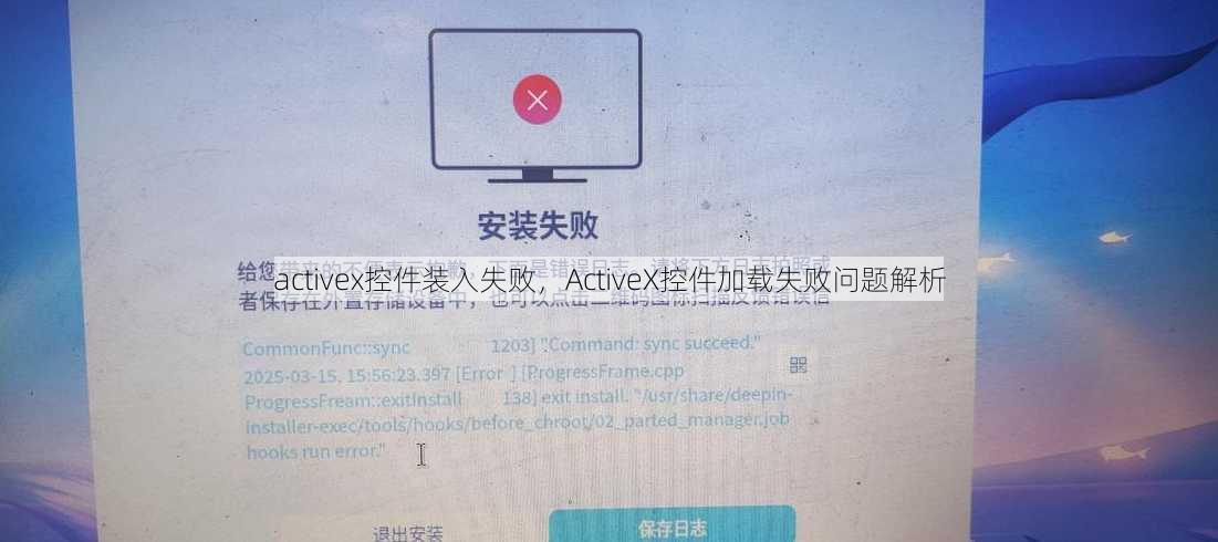activex控件装入失败