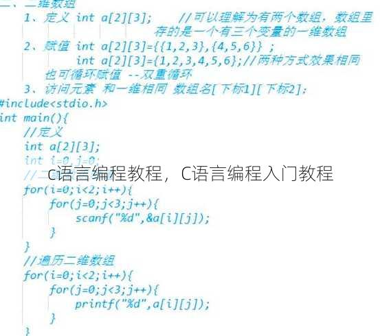 c语言编程教程