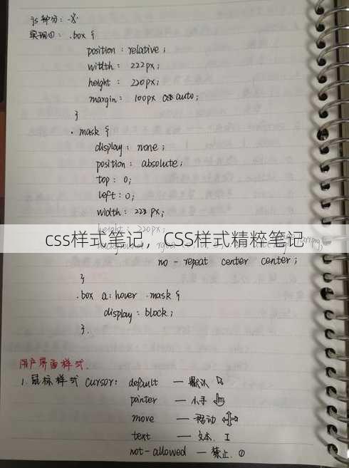 css样式笔记