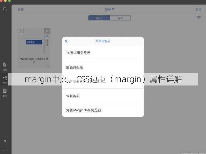 margin中文