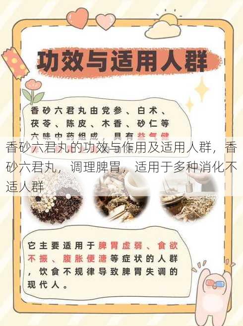 香砂六君丸的功效与作用及适用人群