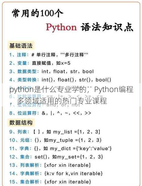 python是什么专业学的