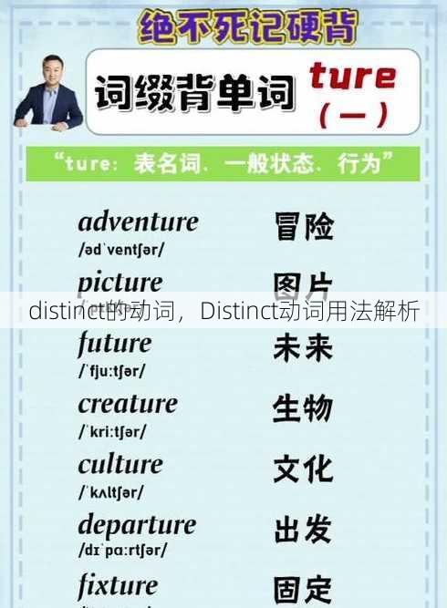 distinct的动词