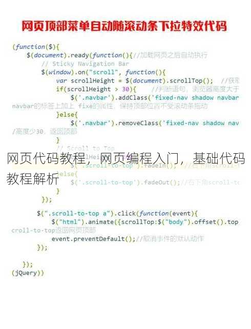 网页代码教程