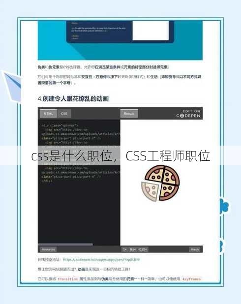 css是什么职位