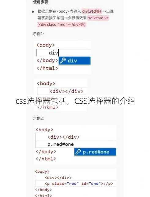 css选择器包括