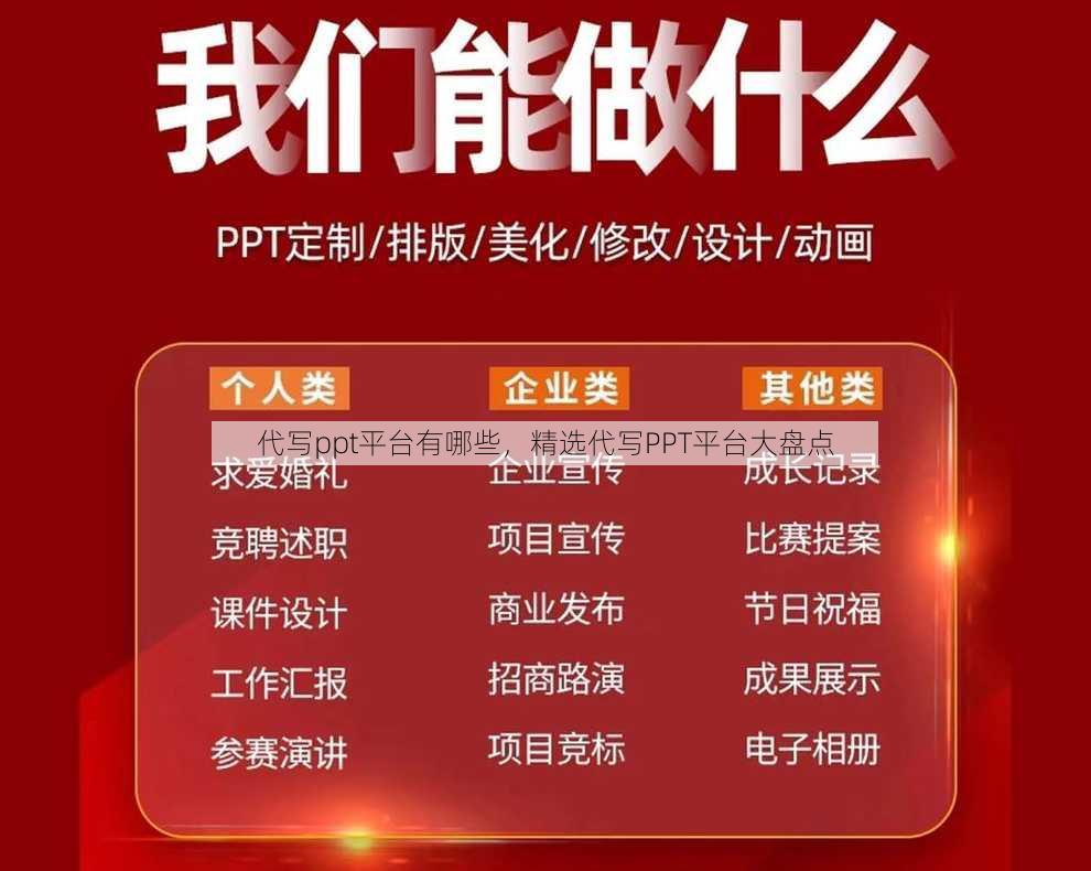 代写ppt平台有哪些