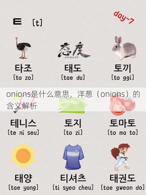 onions是什么意思