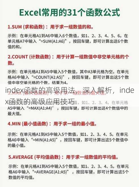 index函数的高级用法