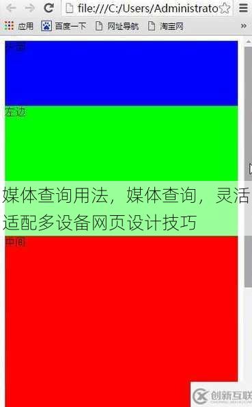 媒体查询用法