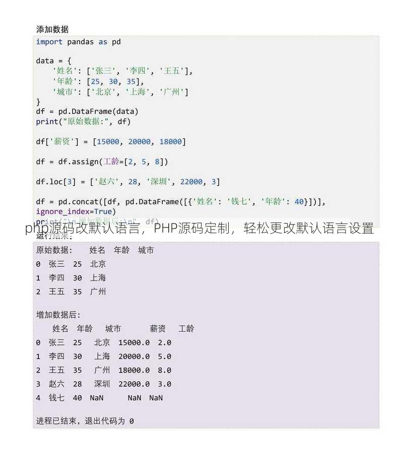 php源码改默认语言