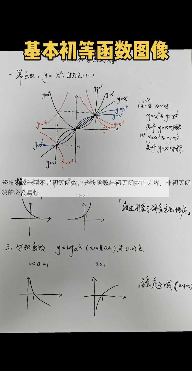 分段函数一定不是初等函数