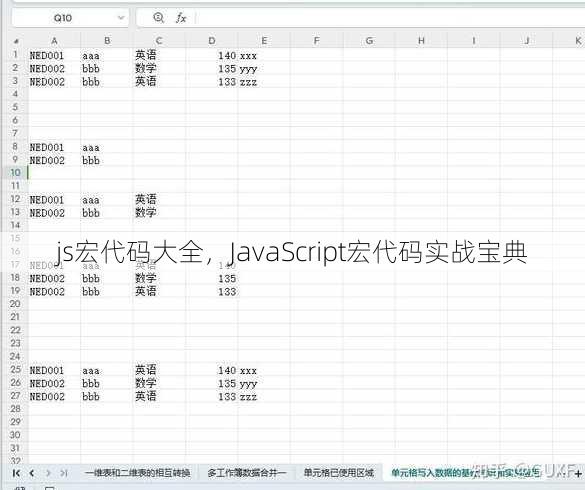 js宏代码大全