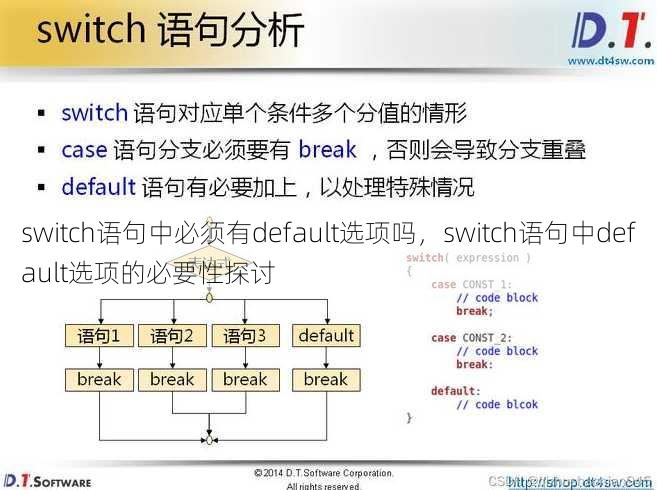 switch语句中必须有default选项吗
