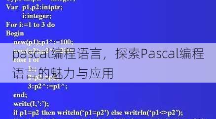 pascal编程语言