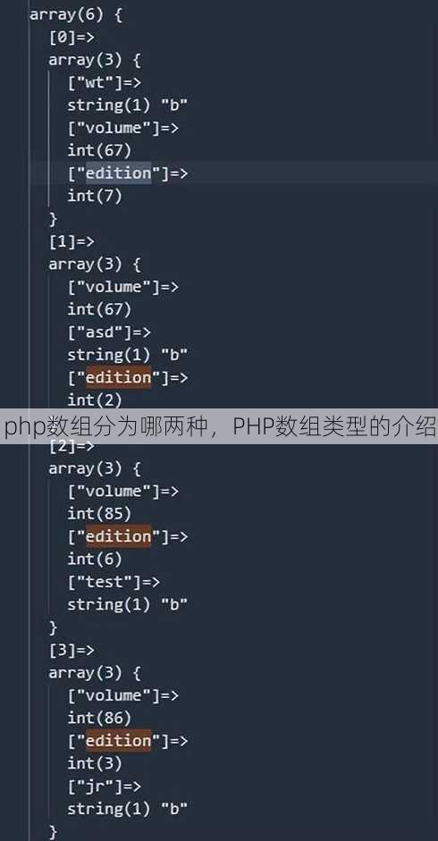 php数组分为哪两种