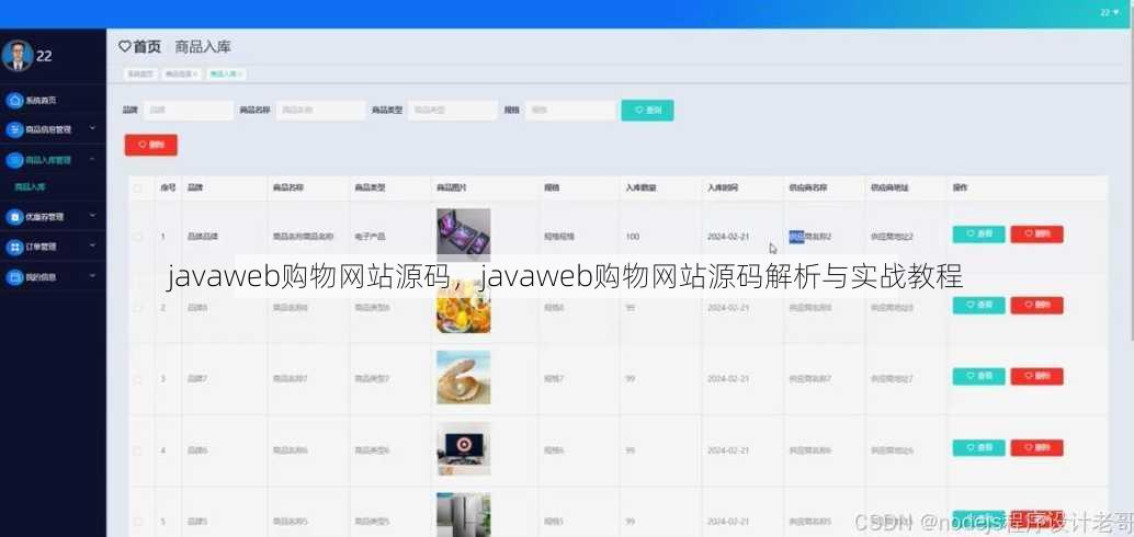 javaweb购物网站源码