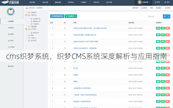 cms织梦系统