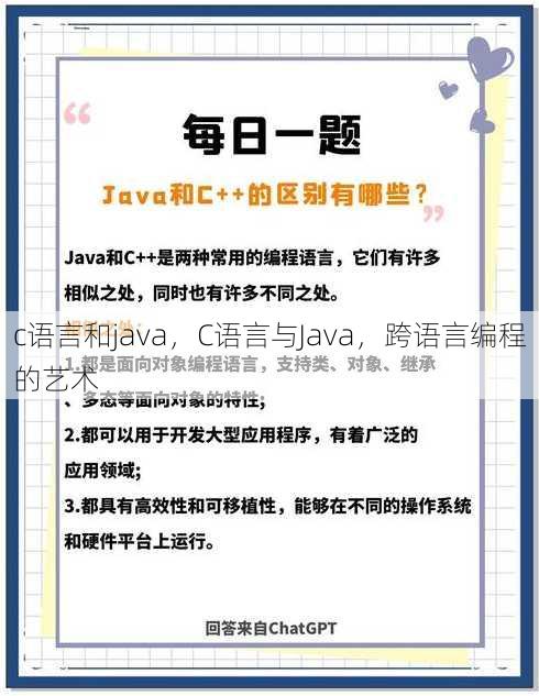 c语言和java