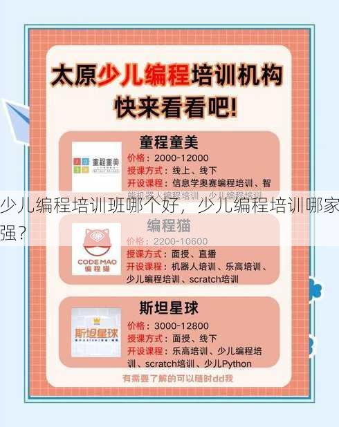 少儿编程培训班哪个好