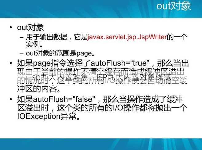 jsp九大内置对象