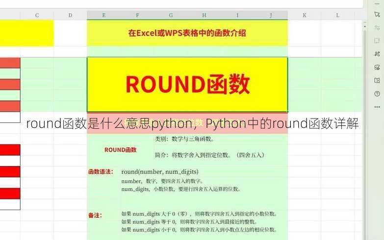 round函数是什么意思python
