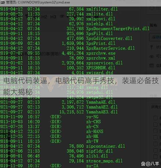 电脑代码装逼