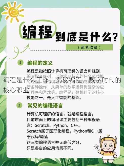编程是什么工作
