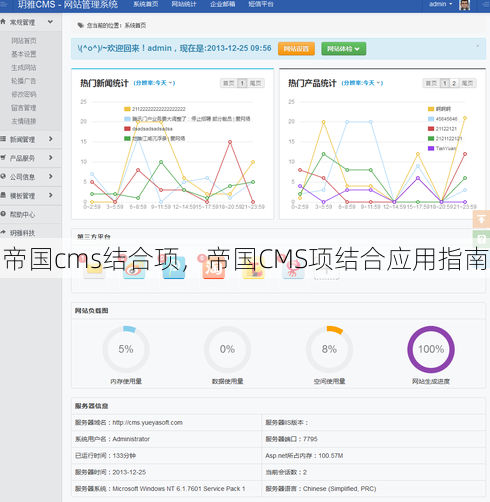 帝国cms结合项
