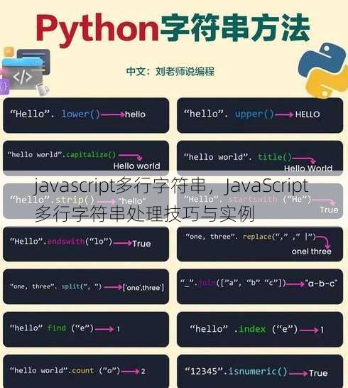 javascript多行字符串
