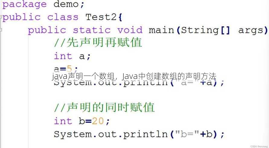 java声明一个数组
