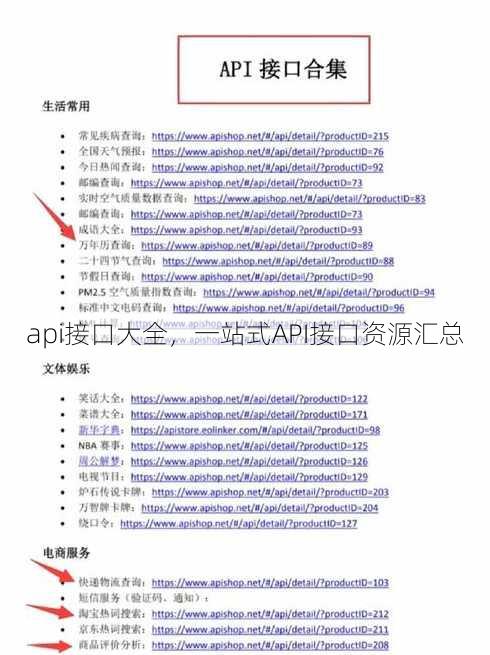 api接口大全