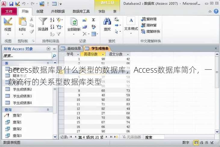 access数据库是什么类型的数据库