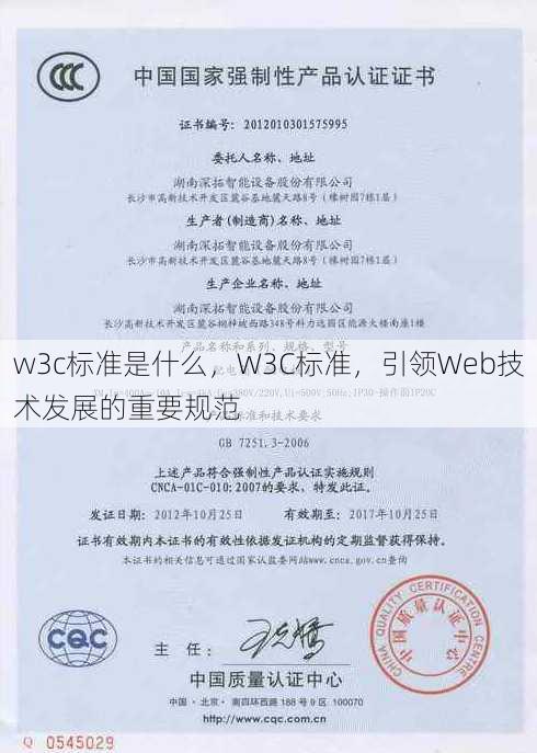 w3c标准是什么