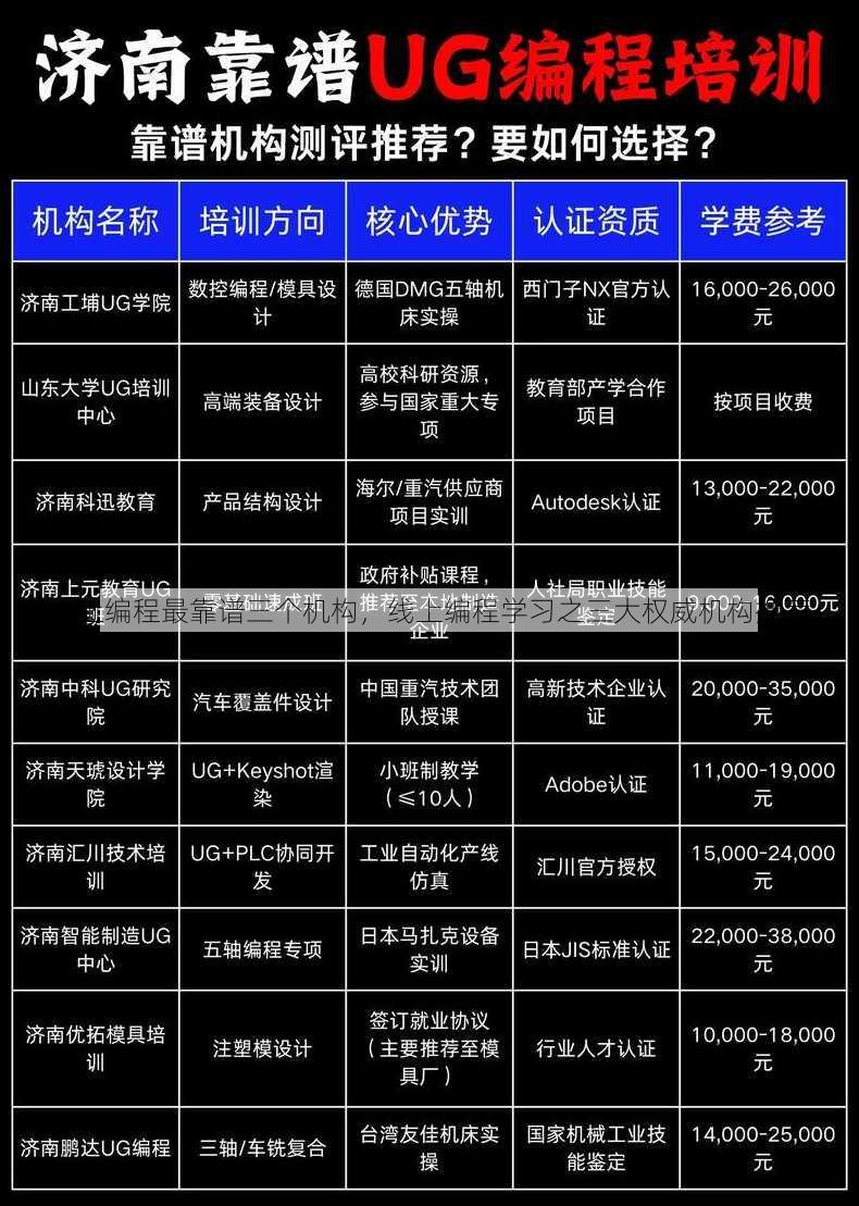 线上编程最靠谱三个机构